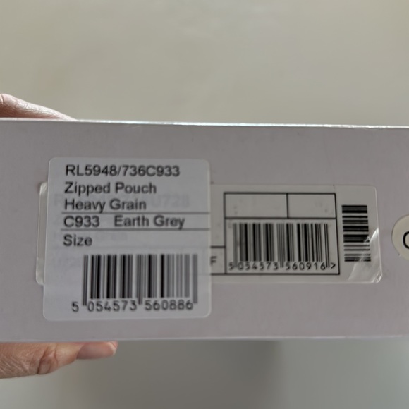 NEW MULBERRY LEATHER ZIPPERED POUCH BAG - Picture 10 of 11